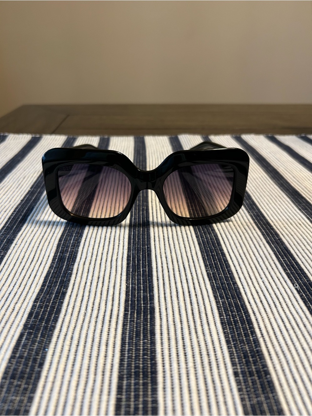 Diff Black Square Frame Women's Sunglasses